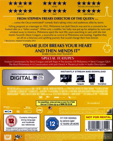 Philomena (Tajemnica Filomeny) [Blu-Ray]