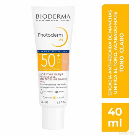 Bioderma Protective toning gel cream SPF 50+ Photoderm M (Cream) 40 ml - Shade: Light dla kobiety