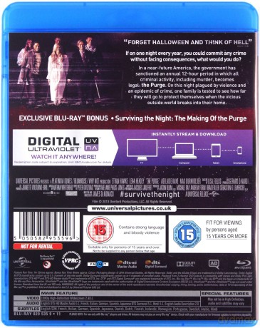 The Purge (Noc Oczyszczenia) [Blu-Ray]