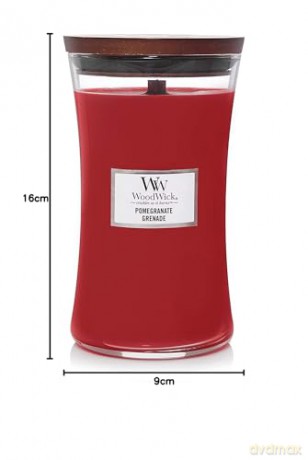 WoodWick Scented candle vase Pomegranate 609.5 g unisex