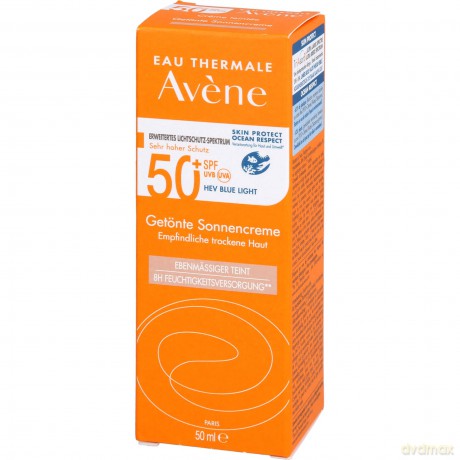 Avene Tinted sun cream for dry and sensitive skin SPF 50+ (Tinted Cream) 50 ml unisex