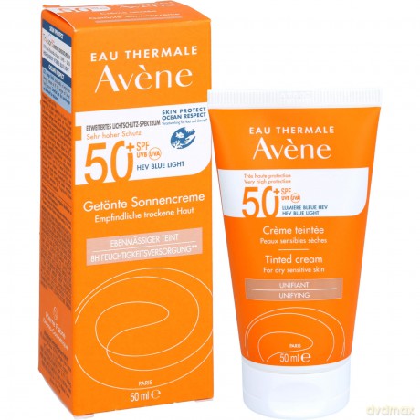Avene Tinted sun cream for dry and sensitive skin SPF 50+ (Tinted Cream) 50 ml unisex