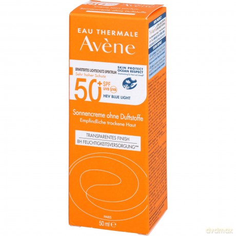 Avene Protective skin cream for dry and sensitive skin without perfume SPF50 + (Very High Protection Cream) 50 ml dla kobiety