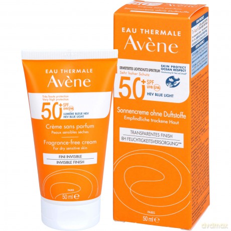Avene Protective skin cream for dry and sensitive skin without perfume SPF50 + (Very High Protection Cream) 50 ml dla kobiety