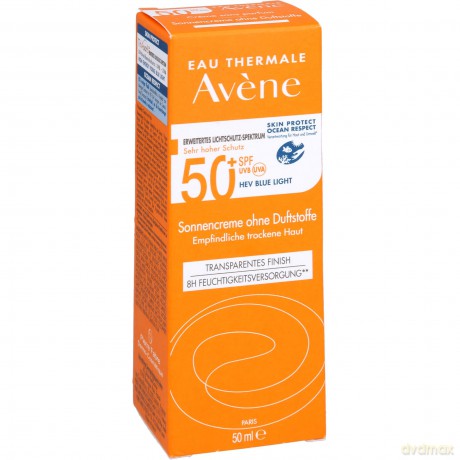Avene Protective skin cream for dry and sensitive skin without perfume SPF50 + (Very High Protection Cream) 50 ml dla kobiety