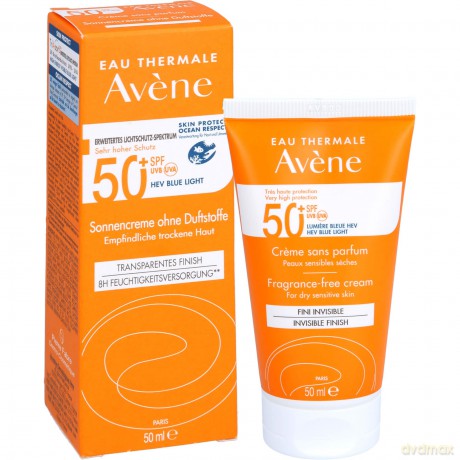Avene Protective skin cream for dry and sensitive skin without perfume SPF50 + (Very High Protection Cream) 50 ml dla kobiety
