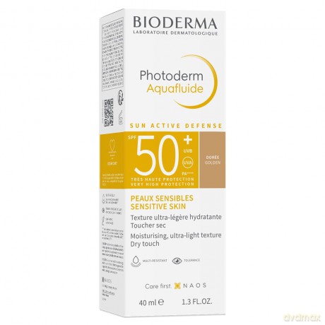 Bioderma Tinted sun cream SPF 50+ Photoderm Aqua fluid 40 ml - Shade: Golden dla kobiety