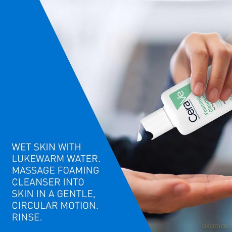 CeraVe Cleansing Foaming Gel for Normal to Oily Skin (Foaming Cleanser) - Volume: 88 ml unisex