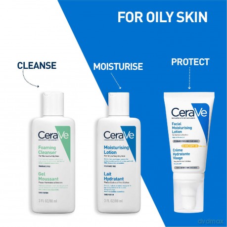 CeraVe Cleansing Foaming Gel for Normal to Oily Skin (Foaming Cleanser) - Volume: 88 ml unisex