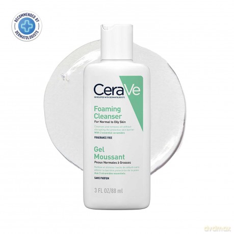 CeraVe Cleansing Foaming Gel for Normal to Oily Skin (Foaming Cleanser) - Volume: 88 ml unisex