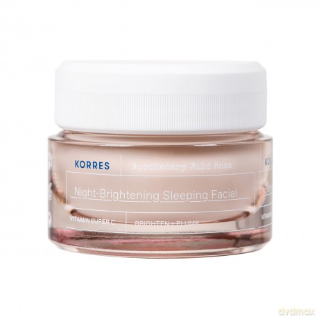 Korres Wild Rose Brightening Night Cream (Sleeping Facial) 40 ml dla kobiety