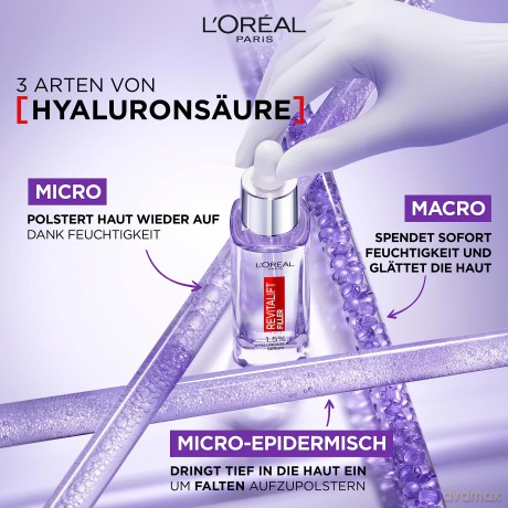 L´Oréal Paris Anti-wrinkle serum with 1.5% pure hyaluronic acid Revi talift Filler (Hyaluronic Acid Serum) - Volume: 50 ml dla kobiety