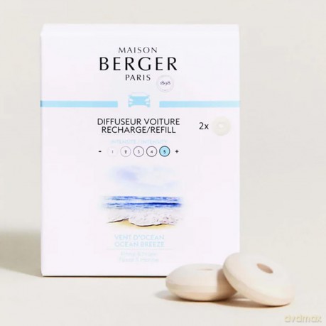 Maison Berger Paris (Car Diffuser Recharge/Refill) Cartridge (Car Diffuser Recharge/Refill) 2 pcs unisex