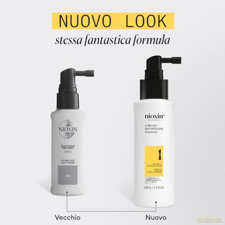 Nioxin Hair Treatment For Fine Slight Thinning Natural Hair System 1 (Scalp Treatment 1) 100 ml unisex