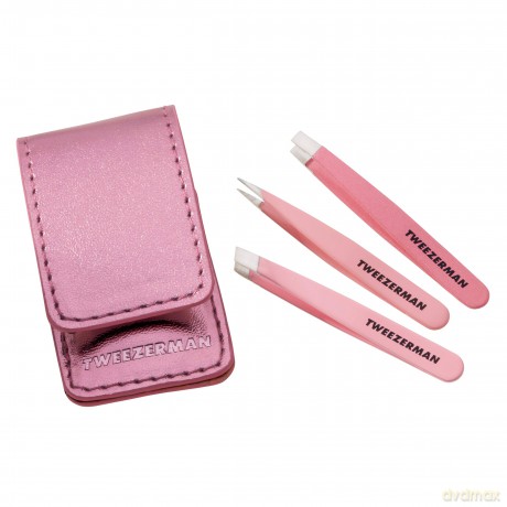 Tweezerman Mini travel set of tweezers Micro Mini Tweezer Set dla kobiety