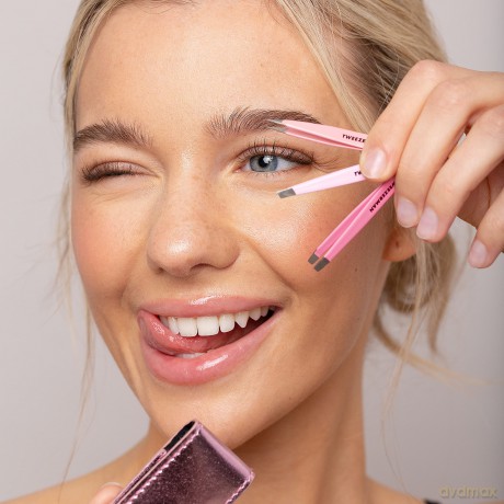 Tweezerman Mini travel set of tweezers Micro Mini Tweezer Set dla kobiety