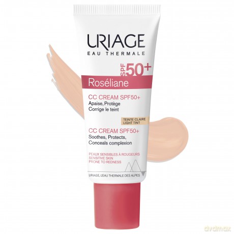 Uriage CC cream for sensitive skin prone to redness SPF 50+ Roséliane (CC Cream) 40 ml dla kobiety