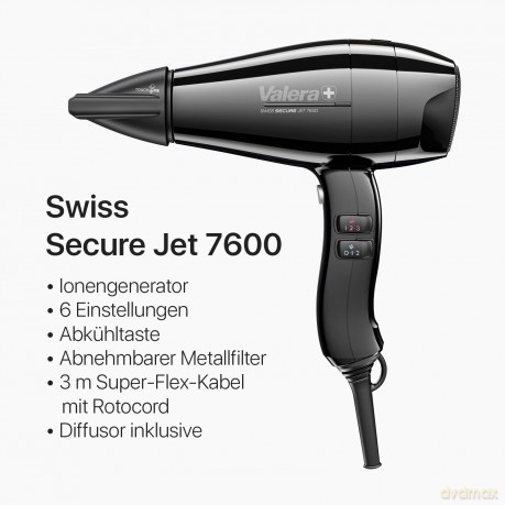 Valera Professional hair dryer Swiss Secure Jet 7600 dla kobiety