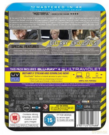 Elysium (Elizjum) (Steelbook) [Blu-Ray]