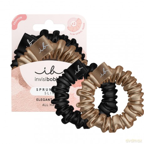 Invisibobble Hair bands Sprunchie Slim True Golden 2 pcs dla kobiety