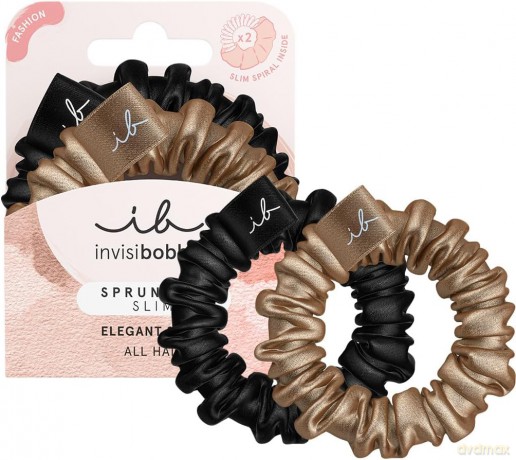 Invisibobble Hair bands Sprunchie Slim True Golden 2 pcs dla kobiety