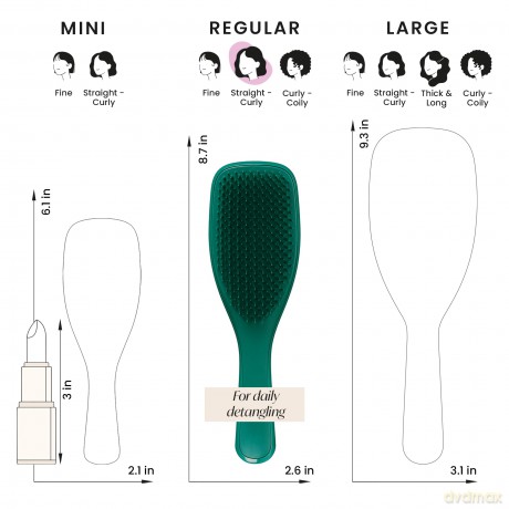 Tangle Teezer The Ultimate Detangler Green Jungle Hairbrush dla kobiety