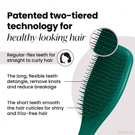 Tangle Teezer The Ultimate Detangler Green Jungle Hairbrush dla kobiety