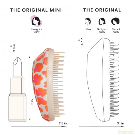 Tangle Teezer Hair brush Original Mini Leo Orange dla kobiety