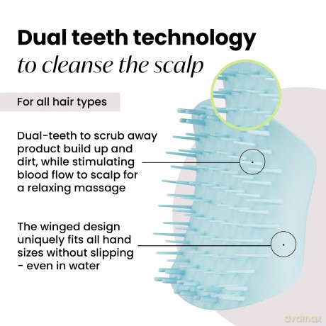 Tangle Teezer Massage exfoliation brush for the scalp Scalp Brush Seafoam Blue dla kobiety