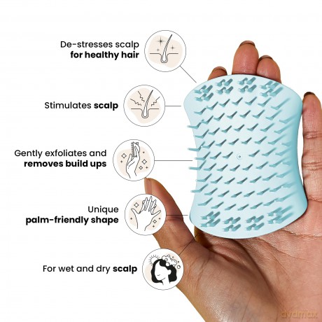 Tangle Teezer Massage exfoliation brush for the scalp Scalp Brush Seafoam Blue dla kobiety