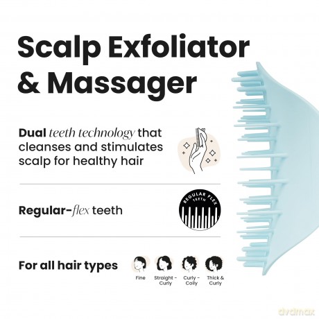 Tangle Teezer Massage exfoliation brush for the scalp Scalp Brush Seafoam Blue dla kobiety