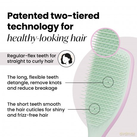 Tangle Teezer The Ultimate Detangler Hairbrush Large Rose/Sage dla kobiety