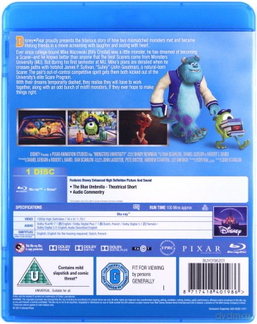 Monsters University [Blu-Ray]