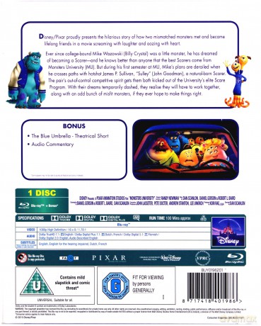 Monsters University [Blu-Ray]