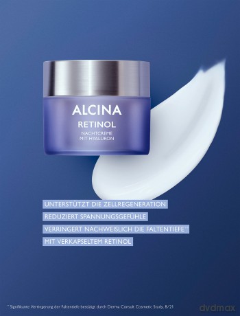 Alcina Night cream with retinol for rested skin (Night Cream) 50 ml dla kobiety