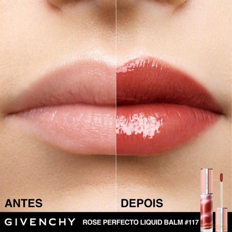 Givenchy Liquid lip balm Rose Perfecto Liquid (Lip Balm) 6 ml - Shade: 117 Chilling Brown Makeup dla kobiety