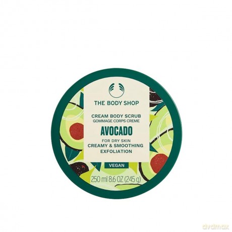 The Body Shop Smoothing body scrub for dry skin Avocado (Body Scrub) - Volume: 240 ml dla kobiety