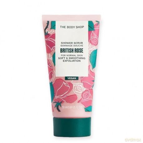 The Body Shop British Rose Smoothing Shower Scrub (Shower Scrub) - Volume: 50 ml dla kobiety