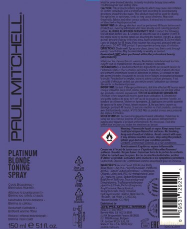 Paul Mitchell Toning spray Platinum Blonde (Toning Spray) 150 ml dla kobiety
