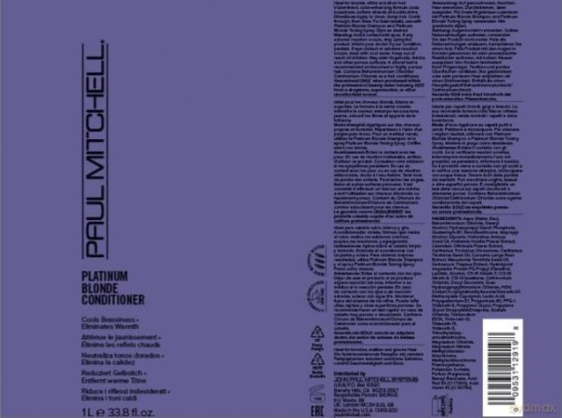 Paul Mitchell Conditioner for blonde and highlighted hair Platinum Blonde (Conditioner) - Volume: 1000 ml dla kobiety