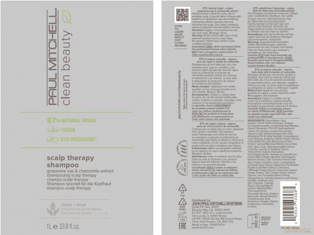 Paul Mitchell Shampoo for sensitive scalp Clean Beauty (Scalp Therapy Shampoo) - Volume: 1000 ml dla kobiety