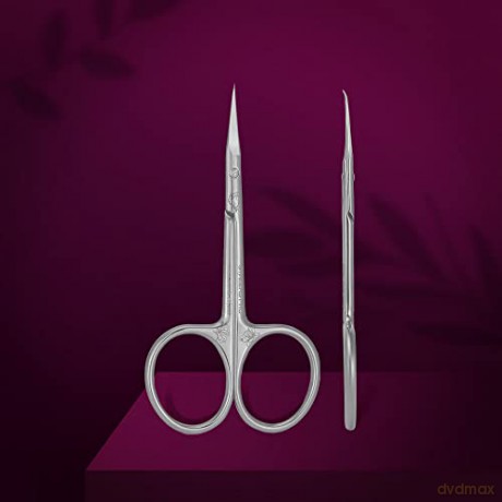 STALEKS Cuticle scissors with a curved tip Exclusive 23 Type 2 Magnolia (Professional Cuticle Scissors with Hook) unisex