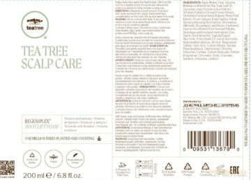 Paul Mitchell Volumizing foam against hair thinning Tea Tree Scalp Care (Anti-Thinning Root Lift Foam) 200 ml dla kobiety
