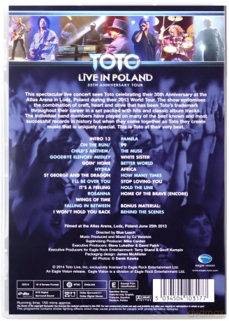 Toto: 35th Anniversary Tour - Live In Poland [DVD] 