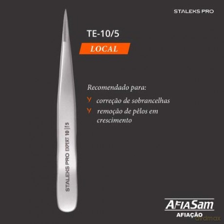 STALEKS Point tweezers for eyebrows Expert 10 Type 5 (Eyebrow Tweezers) dla kobiety