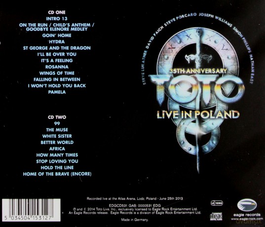 Toto: 35th Anniversary Tour - Live In Poland [2CD]