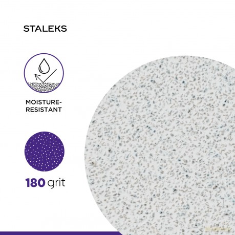 STALEKS Replacement sandpaper with foam for pedicure disc Pro M coarseness 180 (White Disposable Files With a Soft Foam Layer) 50 pcs unisex