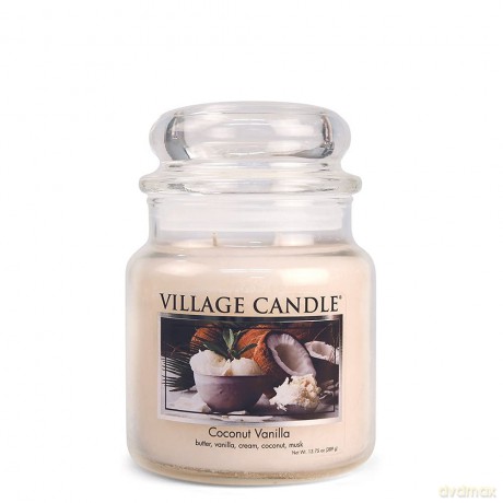 Village Candle Scented candle in glass Coconut Vanilla 389 g unisex