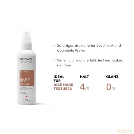 Goldwell Spray with sea salt to define the beach look of waves Stylesign Texture (Sea Salt Spray) 200 ml dla kobiety