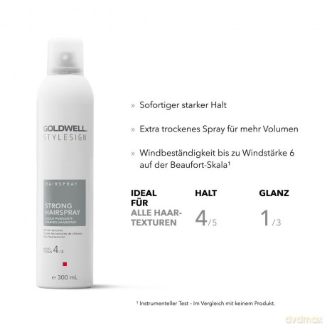 Goldwell Hair spray for strong fixation Stylesign Hairspray (Strong Hairspray) - Volume: 500 ml dla kobiety